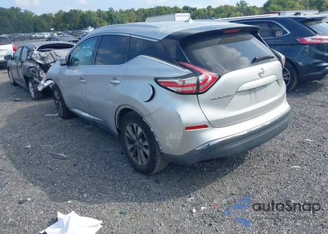 2016 Nissan Murano Sl из США, поврежденный, VIN 5N1AZ2MH6GN121288